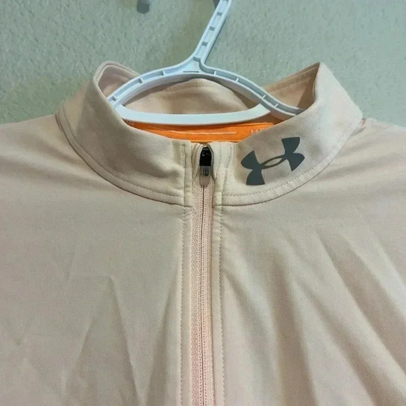 Under Armour Fitted Long Sleeve Half Zipper Running Top - Picture 3 of 5